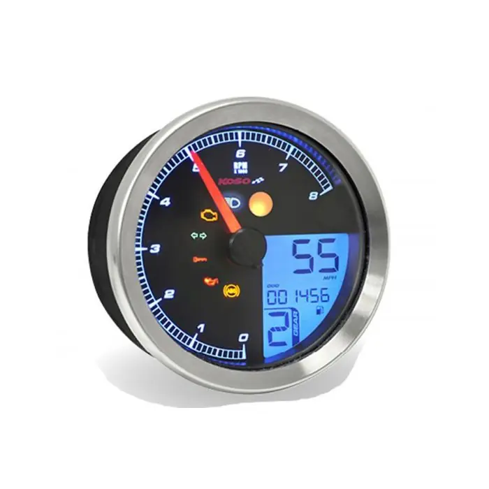 KOSO Drehzahlmesser/Tachometer YAMAHA XV950/Bolt/YAMAHA SCR950 mit Chromring (Stück) Schnäppchen