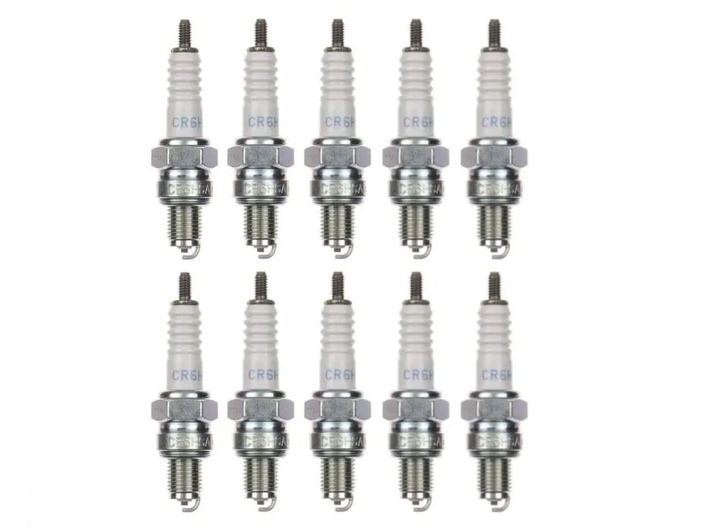 10x Zündkerze CR6HSA Zündkerzen Set 10 Stück 10er Pack für Motorrad / Roller Expressversand