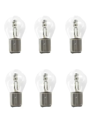 10x Glühbirne BA20D 6V 15/15W E-geprüft Roller Mofa Wochenendangebot