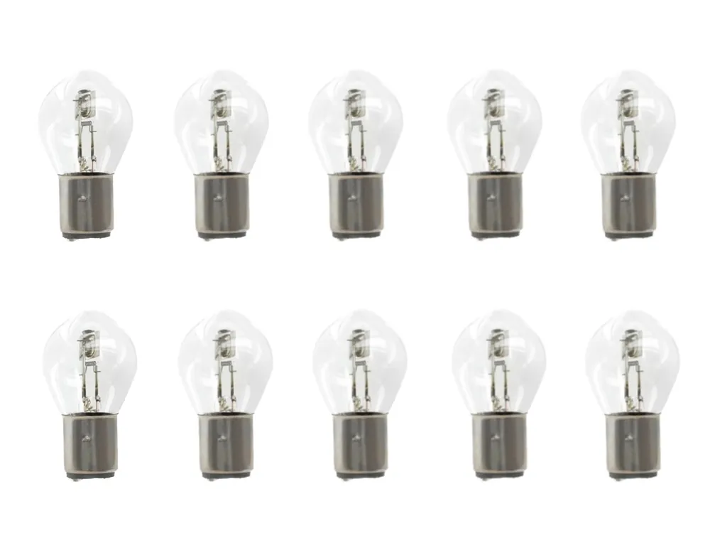 10x Glühbirne BA20D 6V 15/15W E-geprüft Roller Mofa Wochenendangebot