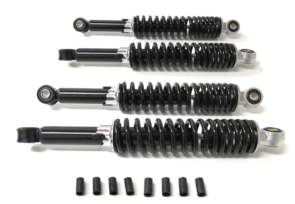 Stoßdämpfer 300 + 310mm Schwarz Tieferlegung Set für Simson Duo Schwalbe Star KR51 SR4 Ausverkauf