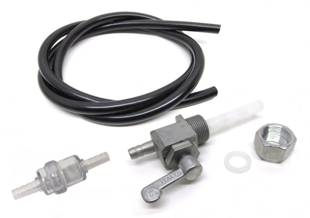 Billig M16x1 Benzinhahn Benzinschlauch Filter Set für Kreidler Zündapp Hercules Puch Sachs Simson