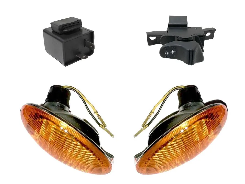 Blinker Set vorne mit Relais + Schalter für Vespa ET2 ET4 Meistverkauft