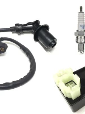 Zündspule Zündkerze Zündkerzenstecker CDI für Flex Tech Fun, Benzhou YY50QT (4-Takt) Finale Aktion