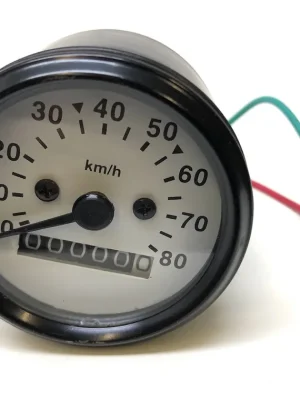Finale Aktion Tacho Tachometer 60mm Weiß für Hercules Prima, Kreidler, Zündapp, Puch – Mofa & Moped
