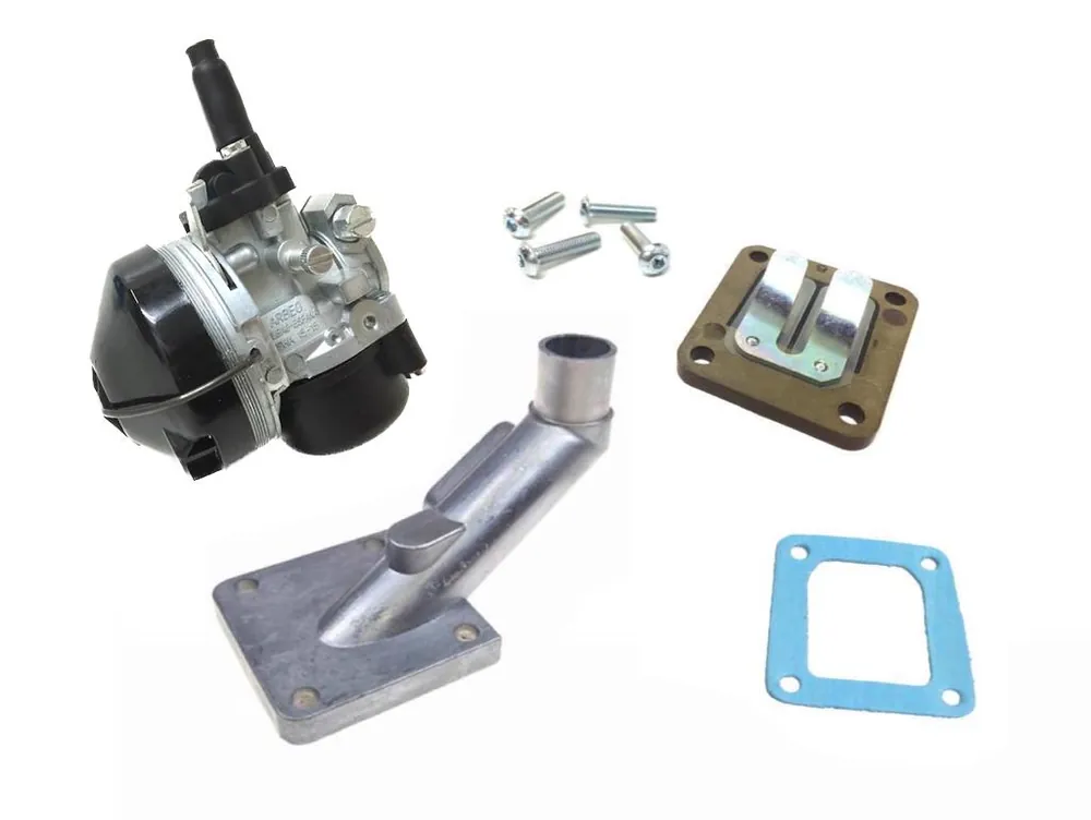 Ausverkauf Tuning 15mm Vergaser + Ansaugstutzen + Membranblock Set für Tomos A3 A35 Flexer