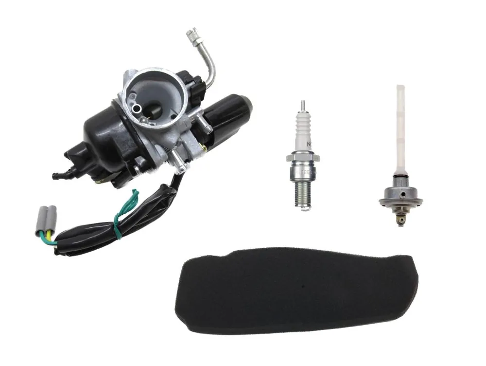 12mm Vergaser + Luftfilter + Zündkerze + Benzinhahn Set für Piaggio Sfera 50 NSL Echt