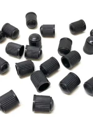 25x Ventilkappen Schwarz Kunststoff Autoventil für Roller Motorrad Auto Quad Wochenendangebot