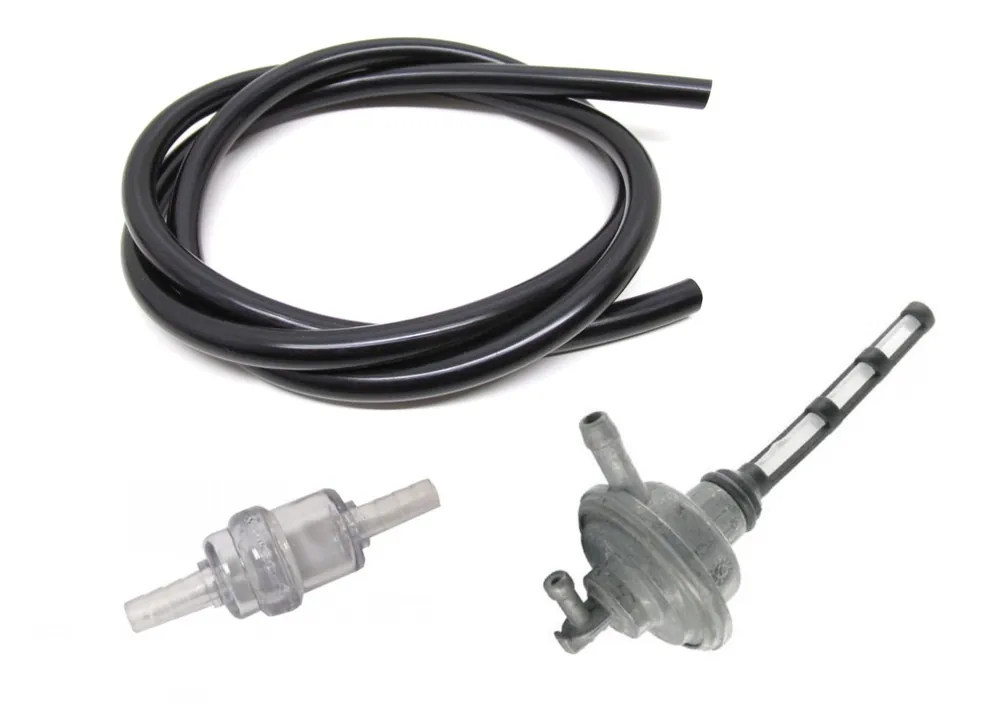 Benzinhahn Benzinfilter Benzinschlauch schwarz Piaggio TPH Sfera NRG, Speedfight, Aerox Direktkauf