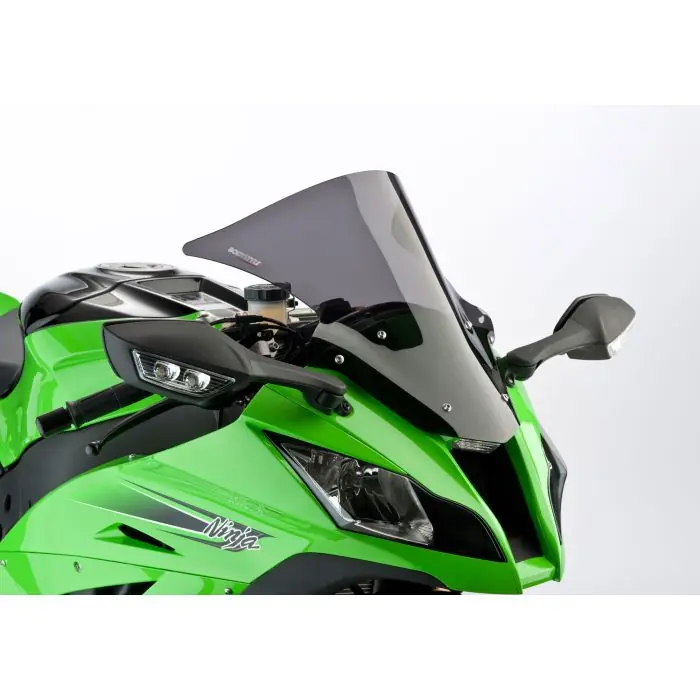 BODYSTYLE Racing Cockpitscheibe schwarz getönt ABE passt für KAWASAKI ZX-10R(16-18)/ZX-10R(19-20)/ZX-10R SE(19-20)/ZX-10RR(17-18)/ZX-10RR(19-20) Markenprodukt