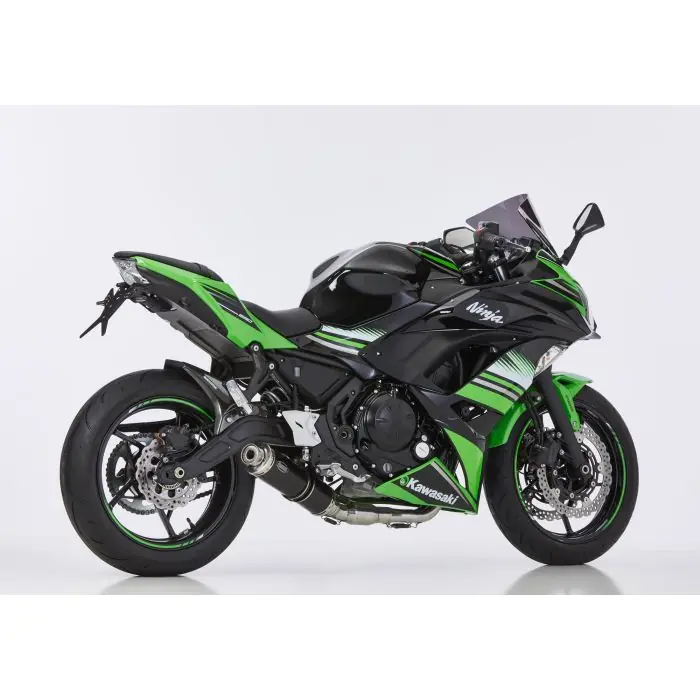 HURRIC Supersport Auspuffanlage schwarz EG-BE passt für KAWASAKI Ninja 650(21-22)/Z650(21-22)/Z650 RS(22-23) Sichere Zahlung