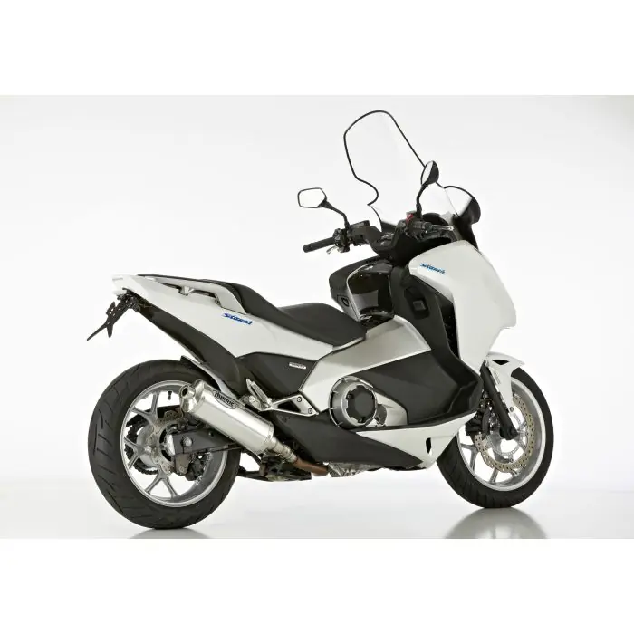 HURRIC Rac 1 Auspuff silber EG-BE passt für HONDA Integra 700(12-13)/Integra 750(14-15)/NC700S(12-13)/NC700X(12-13)/NC750S(14-15)/NC750X(14-15) Must-Have
