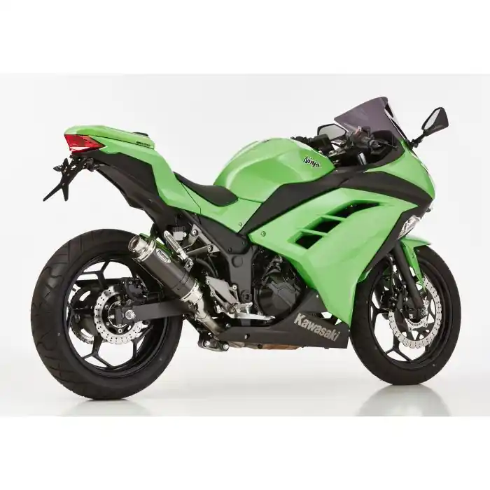 Beliebt HURRIC Supersport Auspuff Short Carbon EG-BE passt für KAWASAKI Ninja 300(13-16)/Z300(15-16)
