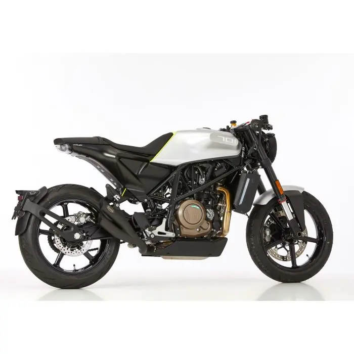 HURRIC Pro 2 Auspuff schwarz-matt EG-BE passt für HUSQVARNA Svartpilen 701(18-20)/Vitpilen 701(18-20) Mega-Angebot