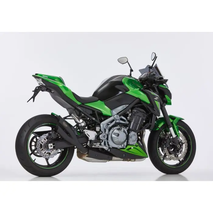 Top-Preis HURRIC Pro 2 Auspuff 60mm schwarz-matt EG-BE passt für KAWASAKI Z900(17-19)/Z900 (70 kW)(20-22)/Z900 (70 kW)(23-24)