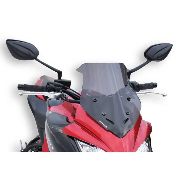 ERMAX Windschutzscheibe Sport schwarz getönt ABE passt für SUZUKI GSX-S 1000F(17-21)/GSX-S 1000F(15-16) Nur Heute