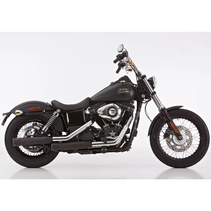 FALCON Double Groove Auspuff schwarz-matt EG-BE passt für HARLEY DAVIDSON DYNA Low Rider(06-09)/DYNA Street Bob(06-12)/DYNA Street Bob(13-16)/DYNA Super Glide(06-10)/DYNA Super Glide Custom(06-13)/DYN Jetzt Bestellen