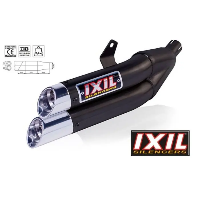 Top-Seller IXIL Hyperlow black XL Edelstahl Auspuff Kawasaki Z 900, 17- (Euro4) (Stück)