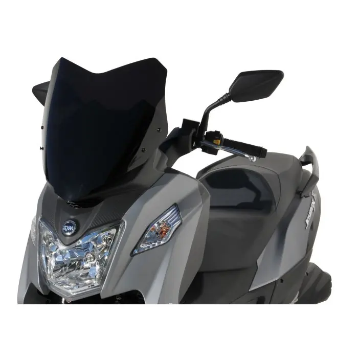 V*ERMAX Scooterscheibe Sport schwarz getönt ABE passt für SYM Joymax Z 125(19-21)/Joymax Z 300(19-21) Abverkauf