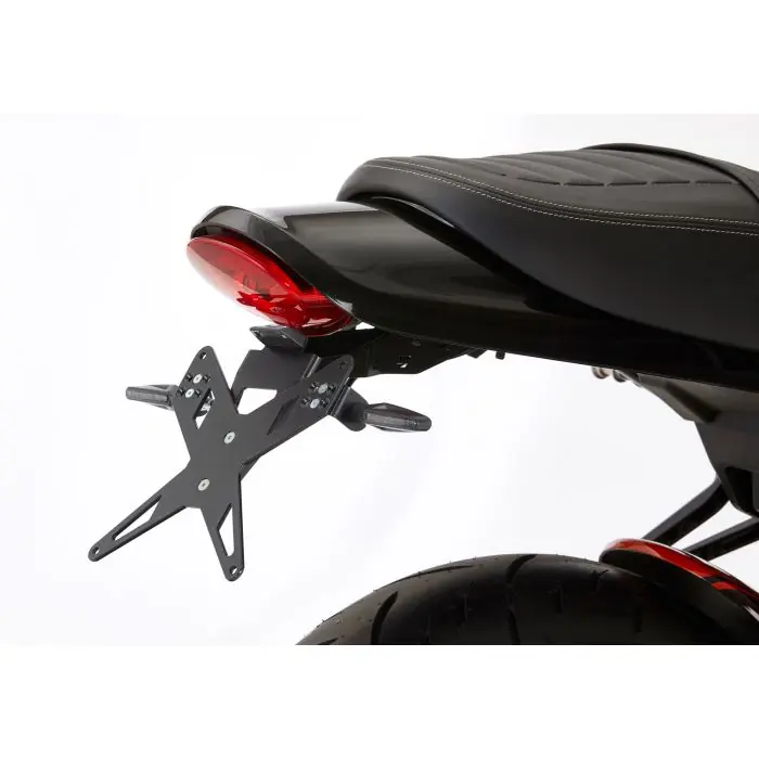 Preis Gesenkt PROTECH X-SHAPE Kennzeichenhalter schwarz passt für KAWASAKI Z650 RS(22-23)/Z650 RS(24-24)