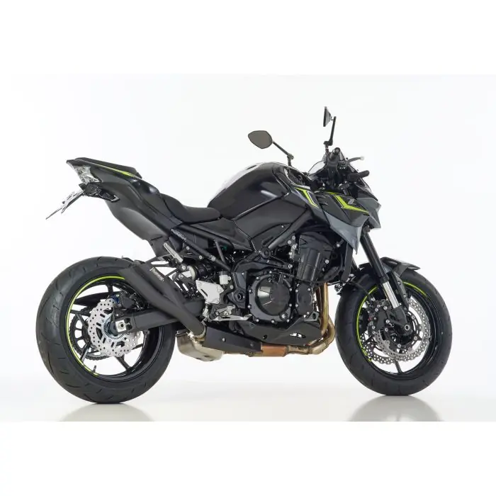 Super-Preis HURRIC Pro 2 GP Auspuff schwarz-matt EG-BE passt für KAWASAKI Z900(20-24)