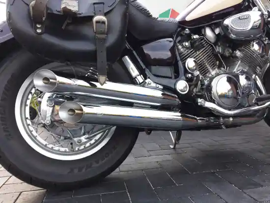 Nur Heute Super - Sale Falcon "Cromo Line" / YAMAHA XV 750 / 1100 Virago / Schalldämpfer / EG-BE