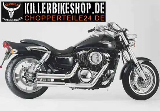 Super - Sale Falcon Double Groove / Suzuki VZ 1600 Marauder / Komplettanlg. / silber / EG-BE Rabatt