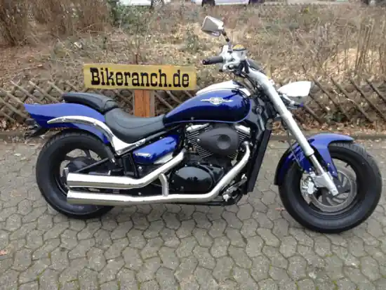 Super - Sale Falcon Double Groove Komplettanlg. / mit KAT / silber poliert / SUZUKI VZ 800 M / EG-BE Expressversand