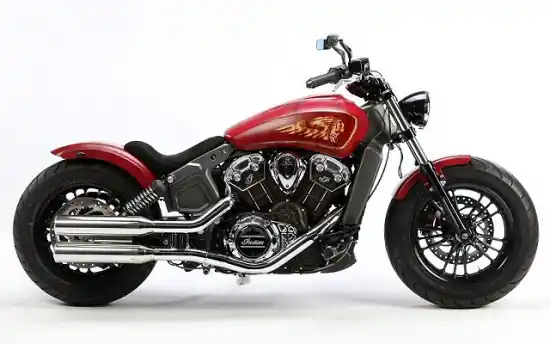 MILLER YUMA I - silber - SlipOn / Indian Scout + Sixty - 1000 ccm / EG-BE Schneller Versand