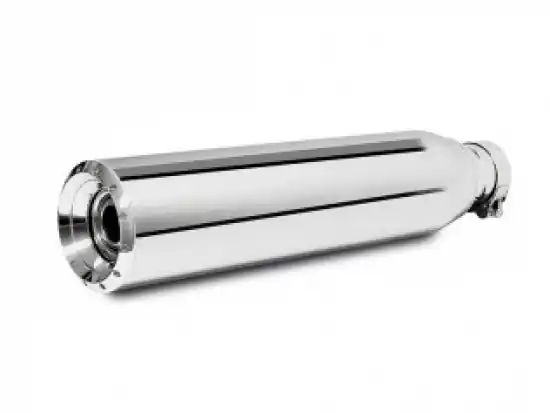 MILLER - EVO 6 ECO - KAT - Universal - Endschalldämpfer / silber poliert / 85 / 390 / 60 mm / EG-BE / EURO 3 Abverkauf