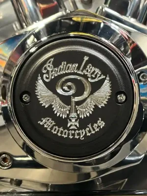 Indian Larry Point Cover IL Logo f. Harley-Davidson Big Twin 70-99, XL 04-22 Rabatt