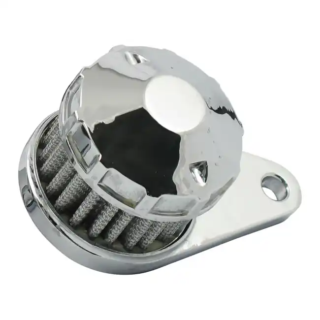 Wochenendangebot Kurbegehäuse Entlüftungsfilter Cone Top Chrom für Harley-Davidson