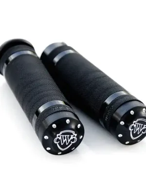 Cultwerk Grooved Griffe Schwarz für Harley-Davidson 96-21 Versand Am Gleichen Tag
