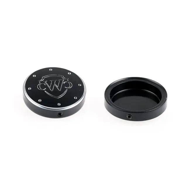 Garantierte Lieferung Cultwerk Top Gabel Cover Schwarz m. Logo f. Harley-Davidson Softail 18-22
