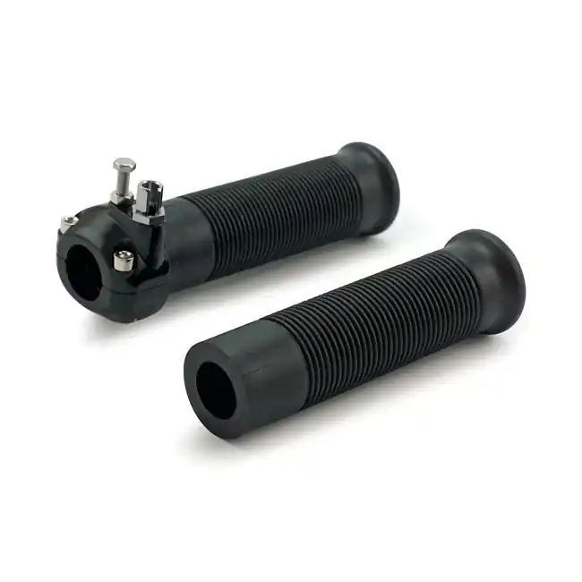 Versand Am Gleichen Tag Anderson Style Griffe mit Gaszugklemme Schwarz, für Custombikes mit 22mm Lenker