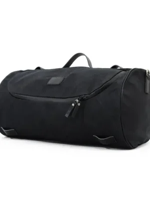Aktuell Longride Gepäckrolle Roll Bag Waxcotton Wide, Schwarz, für Harley-Davidson