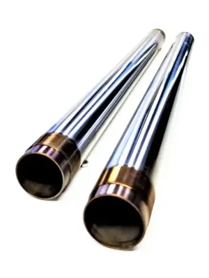 Neuheit CC-Eng. 2 Standrohre, Hartchrom, 43mm, 4" over, f. Harley-Davidson mit Upside-down