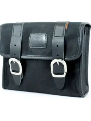 Longride Mini Satteltasche aus Waxcotton Schwarz, für Harley-Davidson Bestseller