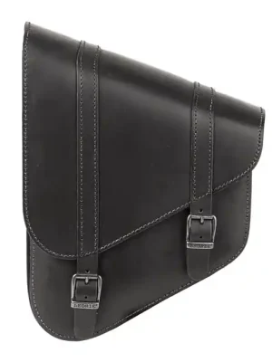 Direkt Vom Hersteller Ledrie Satteltasche Schwarz Leder 6,5 Liter, f. Harley-Davidson Softail 84-17