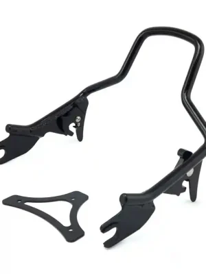 Ausverkauf SissyBar komplett, 9,5", abnehmbar, Schwarz, für Harley-Davidson Touring 09-21