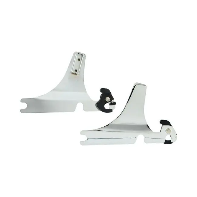 Abverkauf Sissy Bar Seitenplatten, abnehmbar Chrom, f. Harley-Davidson FLSTC / FLSTS 00-17