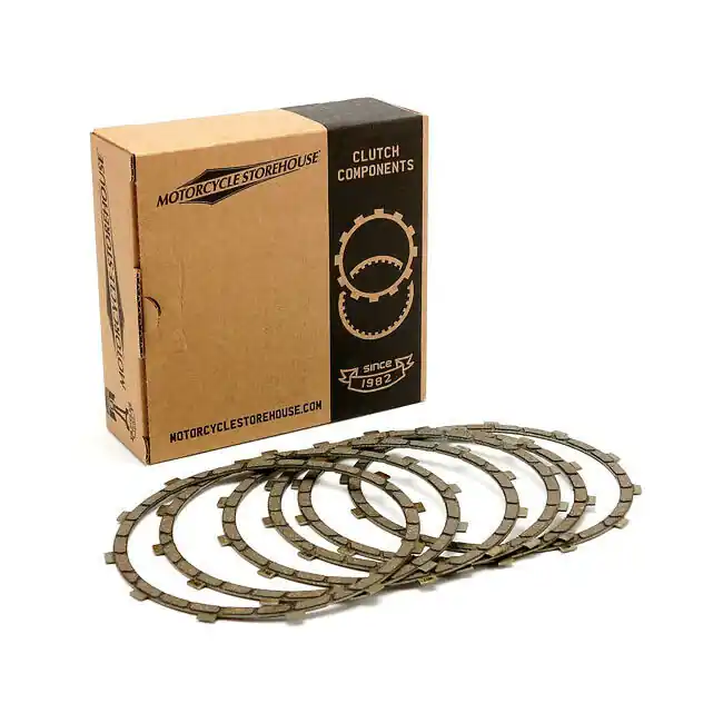 Kupplungsscheiben, Reibscheiben, 6 Stück, für Harley-Davidson Big Twin 84-89 Mega-Angebot
