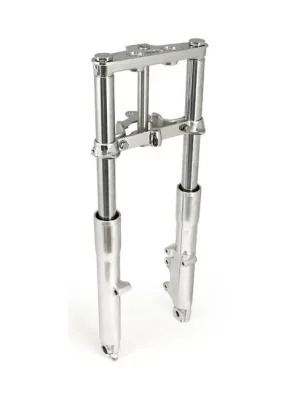 Wide Glide Gabel komplett, Einscheibe, poliert, f. Harley-Davidson 86-99 FLST Zertifiziert