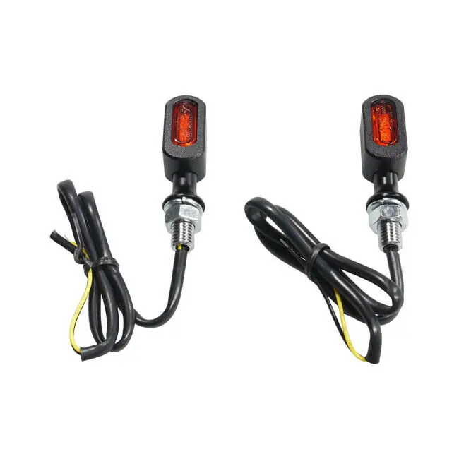 Geprüft Fastline LED Blinker Schwarz Glas orange, für Harley-Davidson mit E-Prüfzeichen!