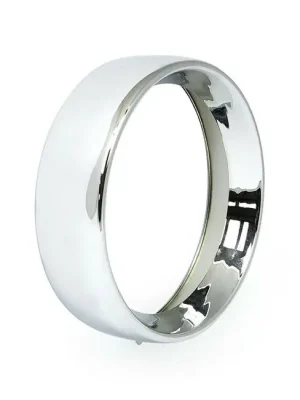 Zertifiziert Lampenring Hotrod vertieft Chrom 7" für Harley-Davidson FLST 94-17