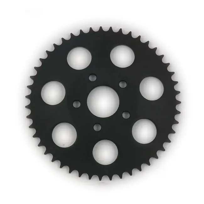 Kettenrad Ritzel Sprocket 48 Z. Schwarz f. Harley-Davidson B.T. 73-85 XL 79-81 Letzte Chance
