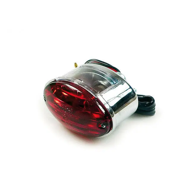 Rücklicht Medium Cateye Chrom, für Harley-Davidson mit E - Prüfzeichen! Sale