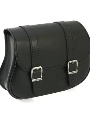 Ledrie Satteltasche Schwarz Leder 6,5 Liter, f. Harley - Davidson V- Rod Abverkauf