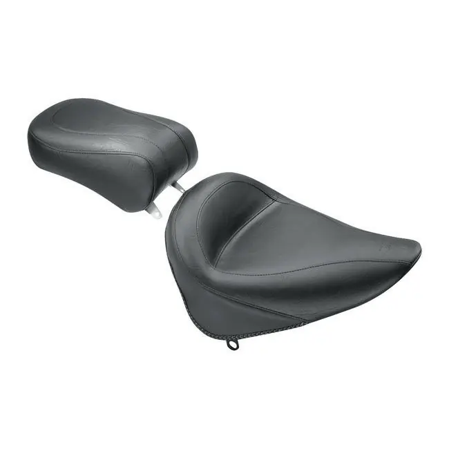 Heißes Angebot Mustang Vintage Sozius Sitz Pad, 8", Schwarz, f. Harley-Davidson Softail 00-06