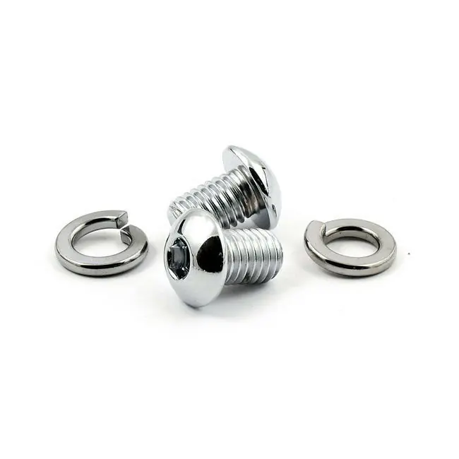 Highlight Mustang 1 Paar Sitzbank Montageschrauben, Chrom f. Harley-Davidson Softail 84-99